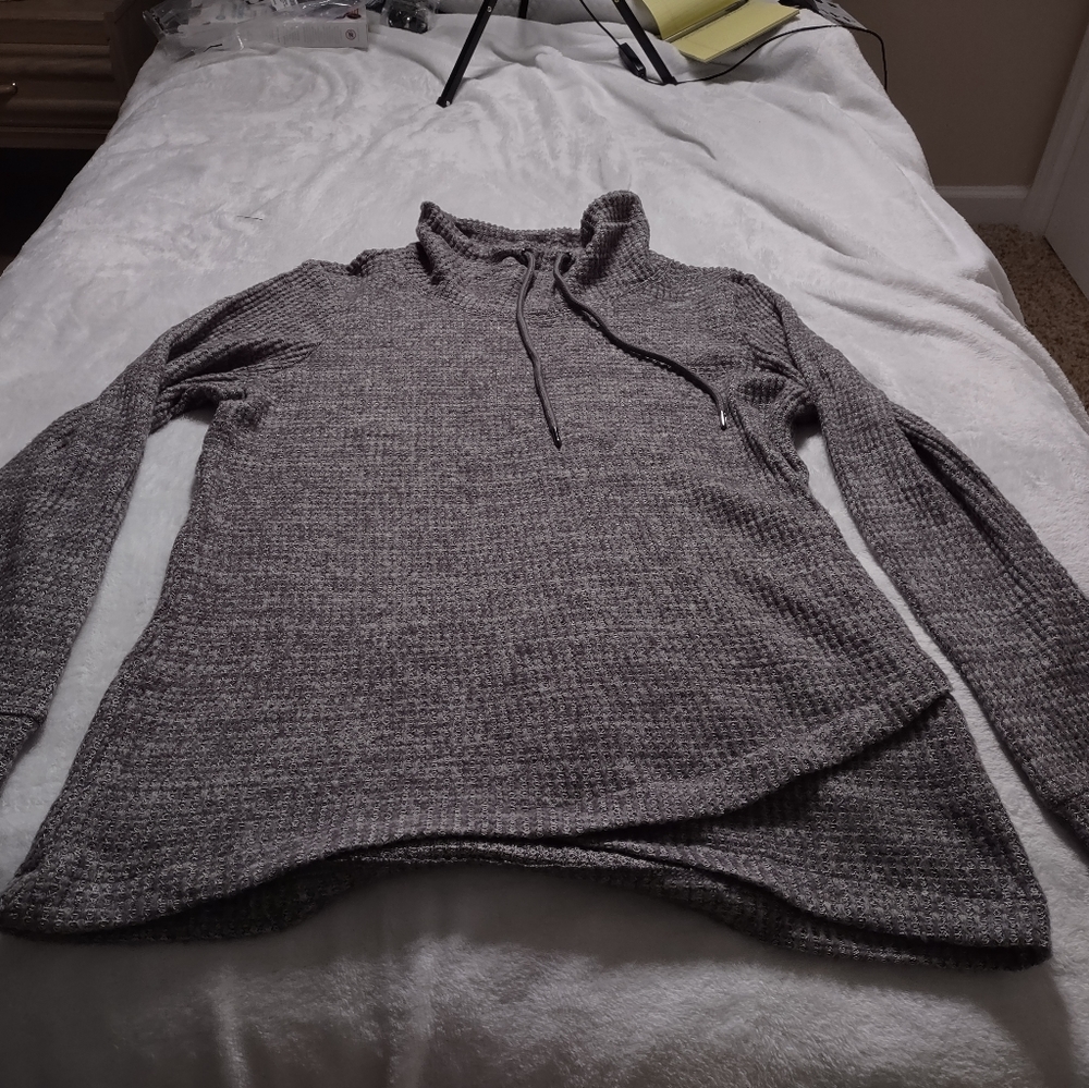 Woman's Cowl Neck Fitness Sweatshirt